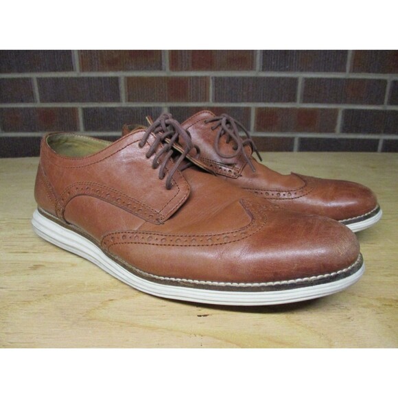 Cole Haan Mens Original Grand Wingtip Oxford Brown Leather C26471 Size 10.5 M main image 13